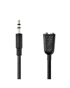 Audio cable, Grundig, 2x3.5 mm, male-female, 0.2 m