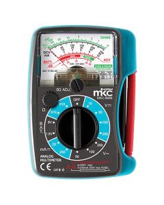 Analog multimeter, UNI-T, 0-500 V DC, 50-500 V AC, 25/250 mA DC, 0 - 500 kΩ, 4 - 36 dB, 11.9x8.5x2.8 cm