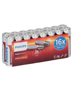 Bateri, Philips, AA/LR6, Power Alkaline, 16 cop/pako