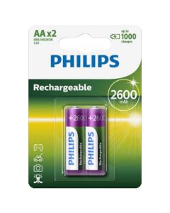 Bateri të rikarikueshme, Philips, AA, 2600 mAh, 2 cop/pako