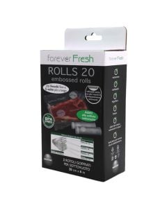 Vacuum packaging bag, 20 cm x 6 m, 2 packs