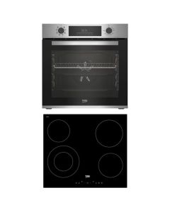 Furrë + pianurë, Beko, A, 72 Lt, 4 vatra qeramike, 8 funksione, SteamShine