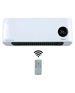 Electric heater, Alpina, wall, 1000W / 2000W, PTC, 20 m², with remote control, H17.5xW42xD10.5 cm