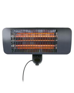 Electric heater, Alpina, wall mounted, 650 - 2000 W, PTC, 20 m², with quartz heating tube, IP34, 10 m², 50x19.5x11 cm