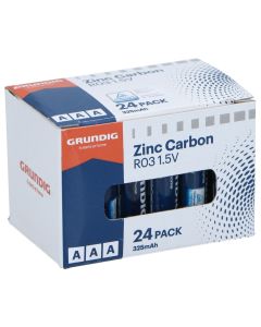 Bateri, Grundig, AAA, Zinc, 24 cop/pako, 325 mAh