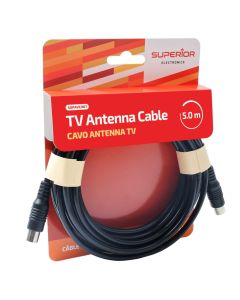 TV Antenna Cable, Superior, 5m, Black