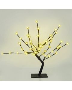 Pemë dekorative me 48 LED, (e bardhë), me bazë
