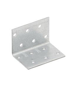 Lidhëz druri këndore e perforuar, Krepo, 40x40x60x2,0 mm, ngjyrë gri