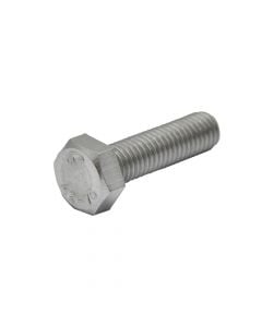 Stainless steel bolt, M8x30 mm, DIN933 AISI304 A2, Bag 10