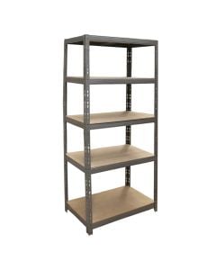 Metal, wood / metal shelf with interlocking assembly - L90xP40xH180 5 levels Load capacity per level 200 kg - evenly distributed load