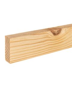 Montage skirting board - raw, pine 13 x 35mm x 1000mm