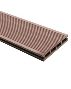 Decking (WPC), 4000x146x23mm, chestnut brown