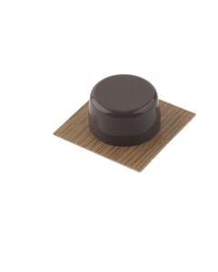 Stopues dere, Abs, 46 x 46 x 20mm, Lisi/kafe transparente
