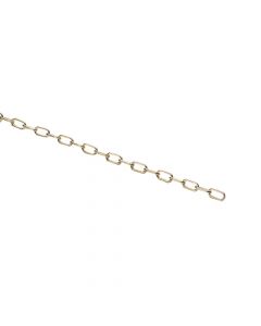 Genovese chain brass plated, 1,3mm, 25mts