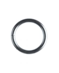 Welded round ring electro galvanized, 4mm, L20mm