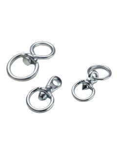 Swivel without ring electro galvanized, 5mm, ~ 17mm