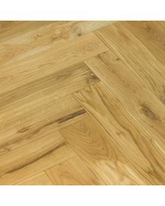 Solid wood flooring Oak, Rustick grade, L&R, fishbone, 600x100x20mm, 1-box=0.960m2