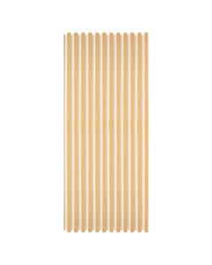 Acoustic panel and decorative oak strip, white background, 200 x 2800 mm