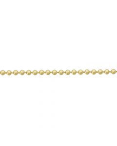 Decorative chain, brass ball Ø3.6mm, reel 25ml