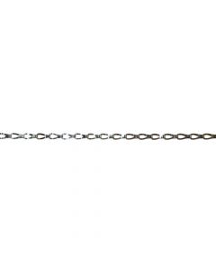 Decorative chain, chandelier chromed Ø0.3mm, reel 25ml