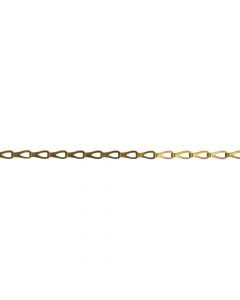 Decorative chain, chandelier bronzed Ø0.3mm, reel 25ml