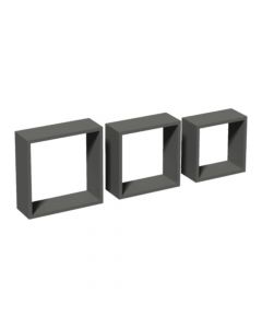 Set of shelves grey (square)