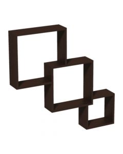 Set of shelves wenge (square module)