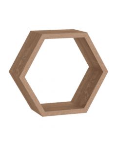 Hexagonal shelf ds 300x260x115x18 sonoma oak