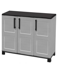 Plastic cabinets with 3 doors, 1 adjustable shelves, L 1020 x P370 x H 900 mm.
