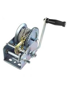 Hand winch with wire, Ø 5mmx10ml, 907 kg pull capacity
