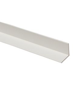Profile L-shaped, PVC white, 20 x 20 mm , 2000 mm