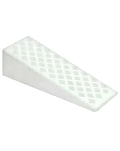 Door stopper, plastic with adhesive, white color