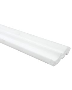 Kornizë tavani dekorative, Bovelacci, e ekstruduar, 70x80 mm,gjatësia 2 ml, e bardhë