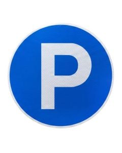 Adhesive sign ᴓ30, parking allowed