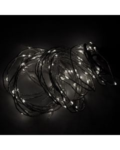 Docorative white color LED light 100pc, 1m long, 220 V