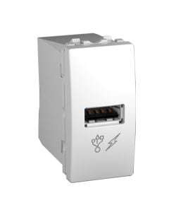 USB 2.0 connector charger, white single