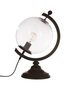 Table lamp, Glob, E27, 1x40W, metal / glass, D. 29 xH. 44 cm
