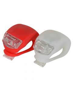 Bicycle front light set, white+red