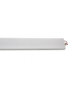 Duct for LED lighting strip, D157 trapezoidal, plastic / Aluminum