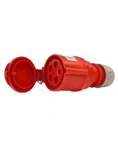 Movable socket 32A 3P + N + T red color