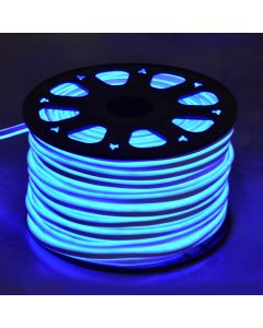 Tub ndricimi LED NEON, 120L / m, 1m / prerje, LED blu, madhësia e tubit 8x16mm, 100m e gjatë, 230V, 50 copë Lidhës
