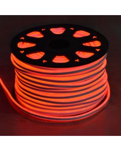 Tub ndricimi LED NEON, 120L / m, 1m / prerje, LED i kuq, madhësia e tubit 8x16 mm, 100m e gjatë, 230V, 50 copë Lidhës