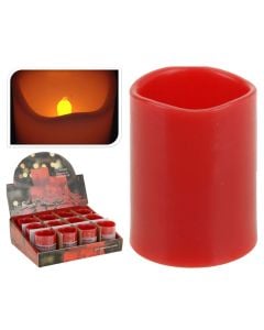 LED candle light, 50x65mm, red light, with battery, IP20