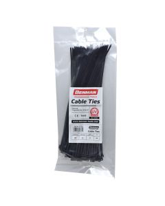 CABLE TIES, BLACK, BENMAN, 200mmX2,5mm (100pcs)