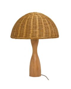 Table Lamp, D35 x H50 cm, Metal/Bamboo, E27