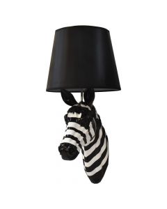 Wall Lamp with zebra head, H55 cm, resin 1xE27