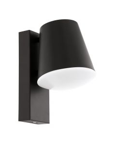 'CALDIERO'. Exterior wall lamp with E27 lamp 1x40W. Gray steel material. 24cm high and 15cm wide.