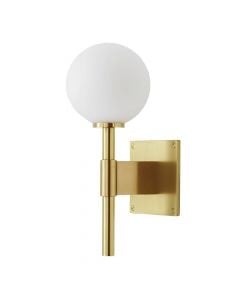 Wall light,G9,12x24 cm, white and gold