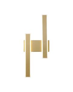 Wall Led light, 3000K, 16x48 cm, gold