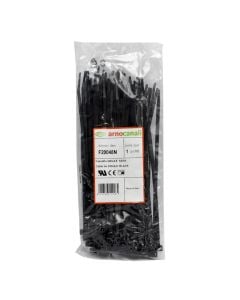CABLE TIES, BLACK, 200mmX2,5mm (100pcs)